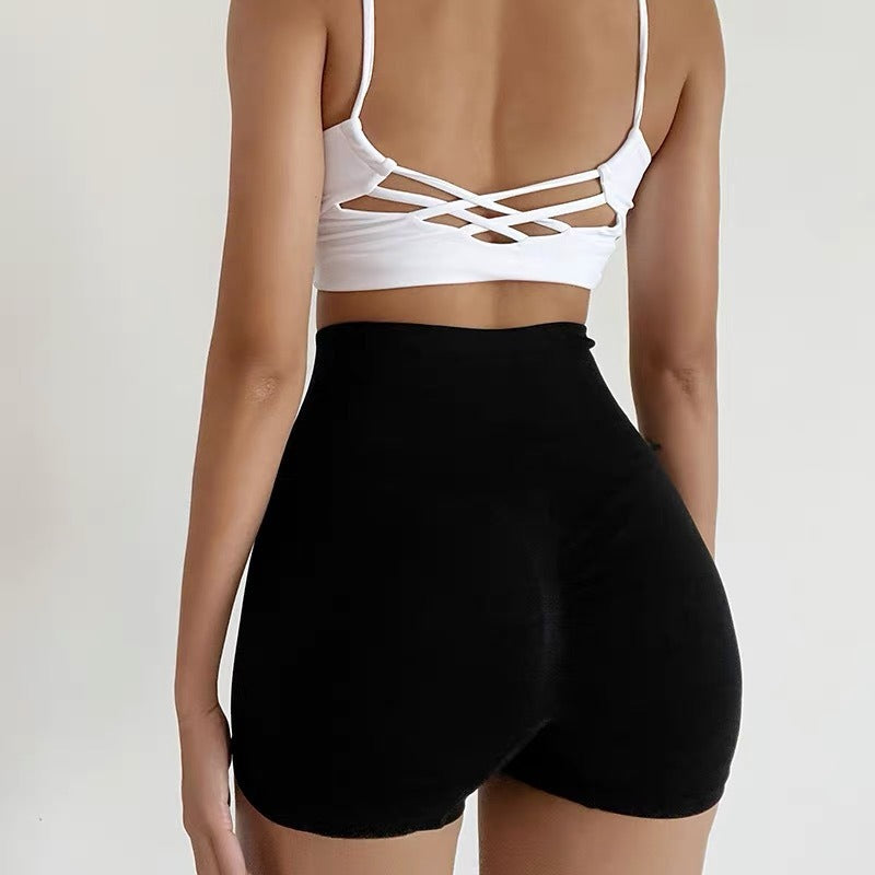 Hip Shorts Womens High Waist Quick Dry Seamless Tight Short