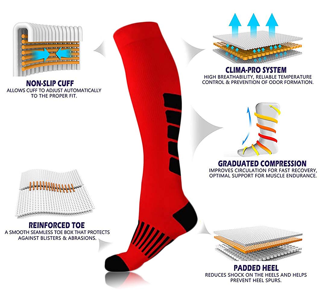 Compression Stocking Anti-slip Best for Basketball Football