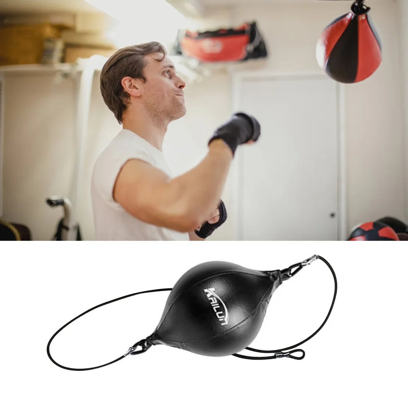 PU Leather Boxing Punching Bag Pear Boxing Bag Inflatable Boxing