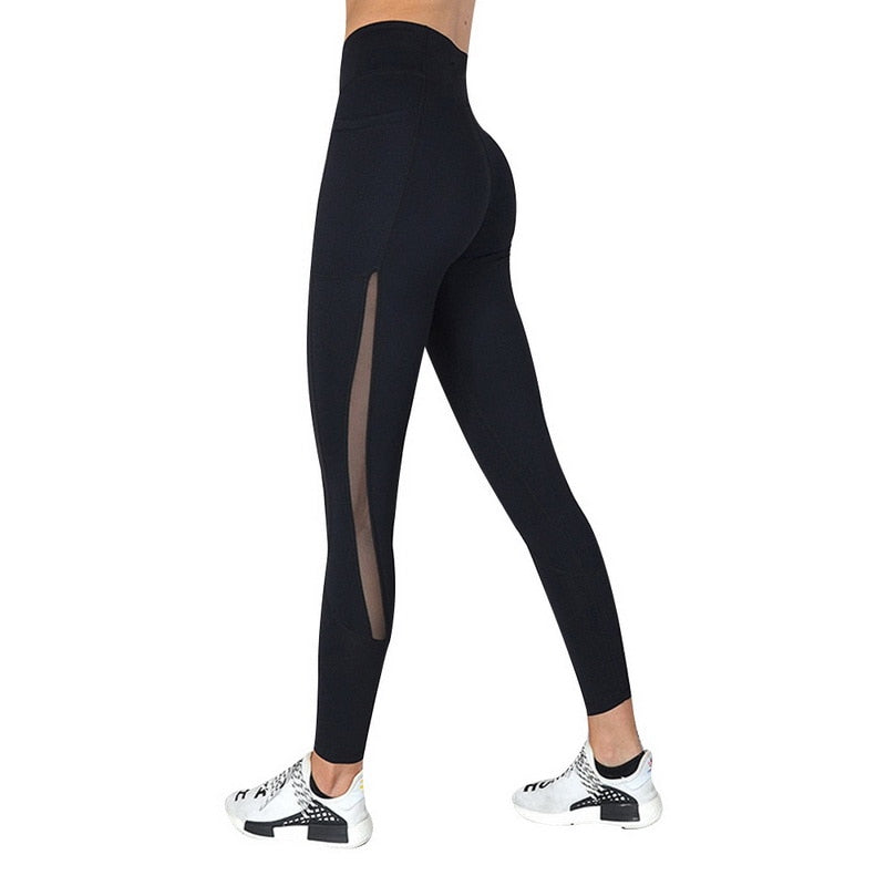Women Yoga Sport Leggings Phone Pocket Fitness Running Pants