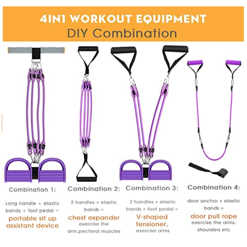 Multifunction Fitness Pedal Exerciser Sit-up Exercise