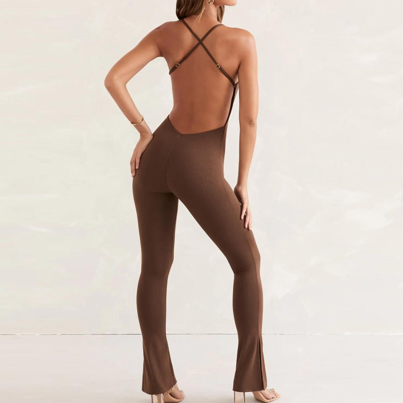 One-Piece Suit Back High Elastic Fitness