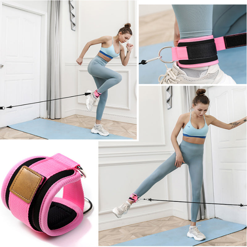 Resistance Bands with Ankle Straps Cuff with Cable for Attachment Booty Butt Thigh Leg Pulley