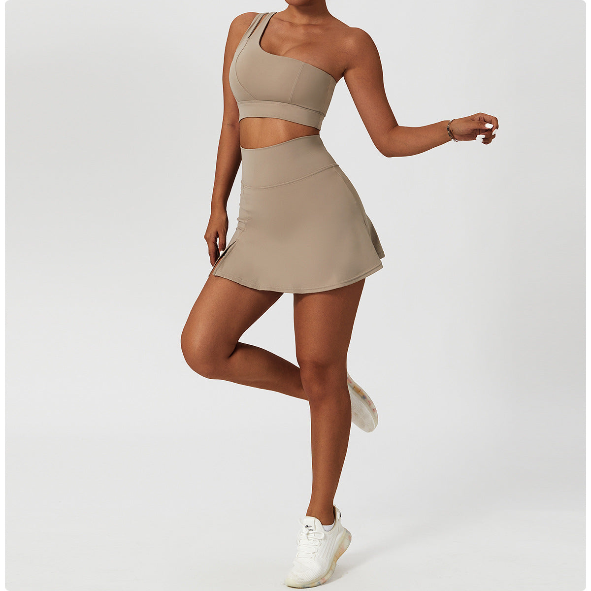 New Slim Yoga Skirt Breathable Mini Skirt Running Fitness Tennis Anti Slip Sports Skirt